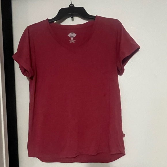 Dickies Women's Red Short Sleeve Tee - Picture 1 of 4